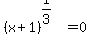 %28x%2B1%29%5E%281%2F3%29=0