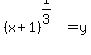 %28x%2B1%29%5E%281%2F3%29+=+y