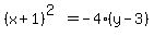 %28x%2B1%29%5E%282%29=-4%28y-3%29