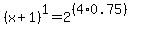 %28x%2B1%29%5E1=2%5E%28%284%2A0.75%29%29