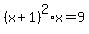 %28x%2B1%29%5E2%2Ax=+9