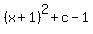 %28x%2B1%29%5E2%2Bc-1