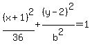 %28x%2B1%29%5E2%2F36%2B%28y-2%29%5E2%2Fb%5E2=1