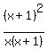 %28x%2B1%29%5E2%2Fx%28x%2B1%29