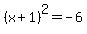 %28x%2B1%29%5E2=-6