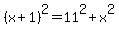 %28x%2B1%29%5E2+=+11%5E2+%2B+x%5E2