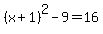 %28x%2B1%29%5E2-9=16