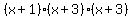 %28x%2B1%29+%28x%2B3%29+%28x%2B3%29