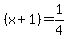 %28x%2B1%29+=+1%2F4