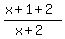 %28x%2B1%2B2%29%2F%28x%2B2%29