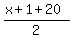 %28x%2B1%2B20%29%2F2
