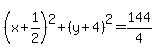 %28x%2B1%2F2%29%5E2%2B%28y%2B4%29%5E2=144%2F4