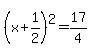 %28x%2B1%2F2%29%5E2=17%2F4