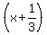 %28x%2B1%2F3%29