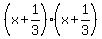 %28x%2B1%2F3%29%28x%2B1%2F3%29