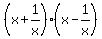 %28x%2B1%2Fx%29%2A%28x-1%2Fx%29