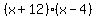 %28x%2B12%29%28x-4%29