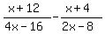 %28x%2B12%29%2F%284x-16%29-%28x%2B4%29%2F%282x-8%29