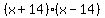 %28x%2B14%29%28x-14%29