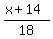 %28x%2B14%29%2F18