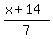 %28x%2B14%29%2F7