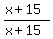 %28x%2B15%29%2F%28x%2B15%29