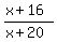 %28x%2B16%29%2F%28x%2B20%29