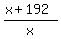 %28x%2B192%29%2Fx%29
