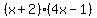 %28x%2B2%29%284x-1%29