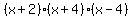 %28x%2B2%29%28x%2B4%29%28x-4%29