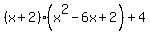 %28x%2B2%29%28x%5E2-6x%2B2%29%2B4
