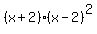 %28x%2B2%29%28x-2%29%5E2