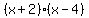 %28x%2B2%29%28x-4%29