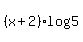 %28x%2B2%29%2Alog%285%29