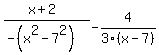 %28x%2B2%29%2F%28-%28x%5E2-7%5E2%29%29-4%2F3%28x-7%29