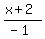 %28x%2B2%29%2F%28-1%29