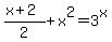 %28x%2B2%29%2F2%2Bx%5E2=3%5Ex