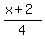 %28x%2B2%29%2F4