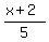 %28x%2B2%29%2F5