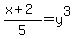 %28x%2B2%29%2F5=y%5E3