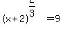 %28x%2B2%29%5E%282%2F3%29+=+9