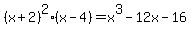 %28x%2B2%29%5E2%28x-4%29=x%5E3-12x-16