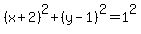 %28x%2B2%29%5E2%2B%28y-1%29%5E2=1%5E2