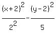 %28x%2B2%29%5E2%2F2%5E2-%28y-2%29%5E2%2F5%5E%22%22