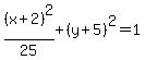 %28x%2B2%29%5E2%2F25%2B%28y%2B5%29%5E2=1