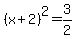 %28x%2B2%29%5E2=3%2F2