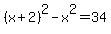 %28x%2B2%29%5E2+-+x%5E2+=+34