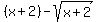 %28x%2B2%29+-+sqrt%28x+%2B+2%29