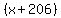 %28x%2B206%29