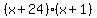 %28x%2B24%29%28x%2B1%29